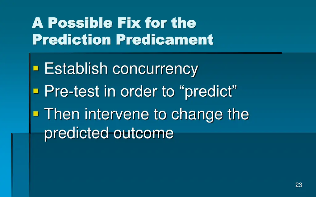 a possible fix for the a possible