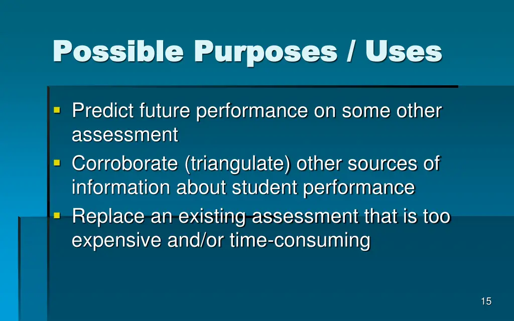 possible purposes uses possible purposes uses 1