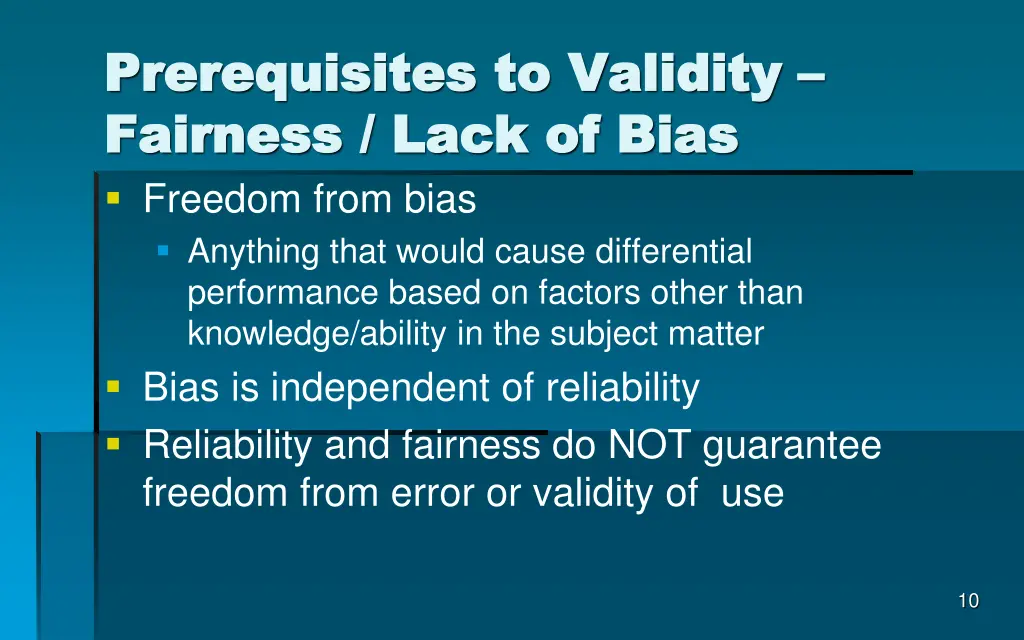 prerequisites to validity prerequisites 1