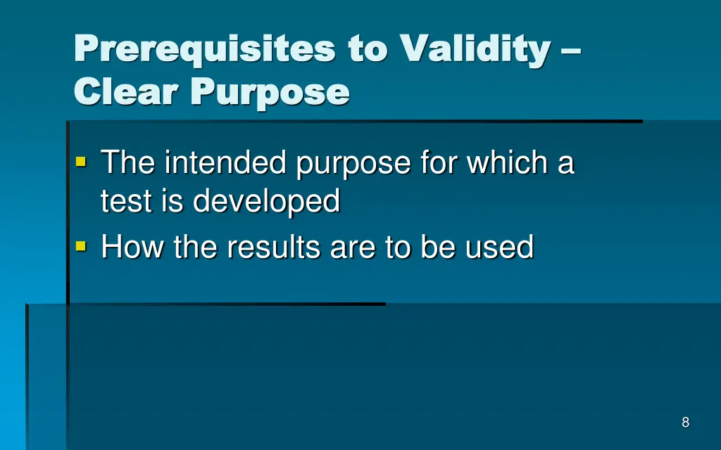 prerequisites to validity prerequisites