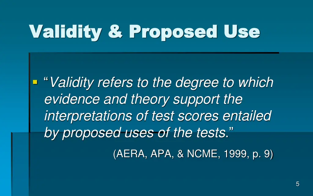 validity proposed use validity proposed use