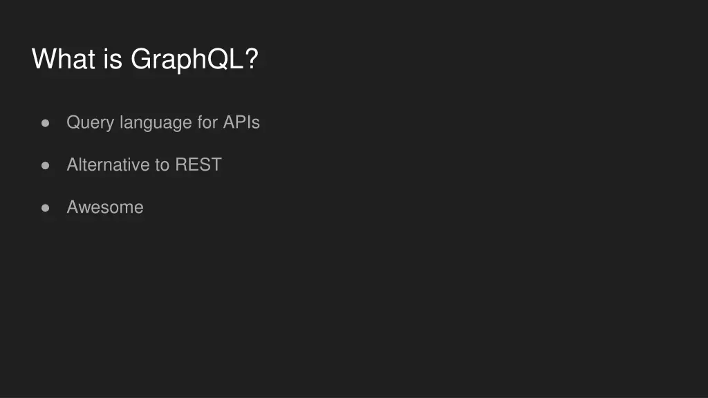 what is graphql
