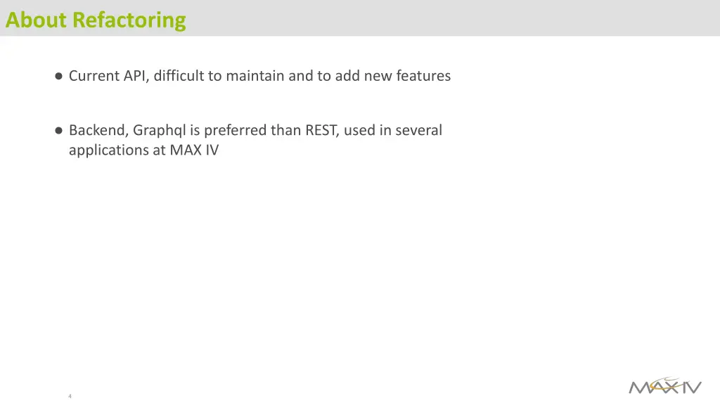 about refactoring
