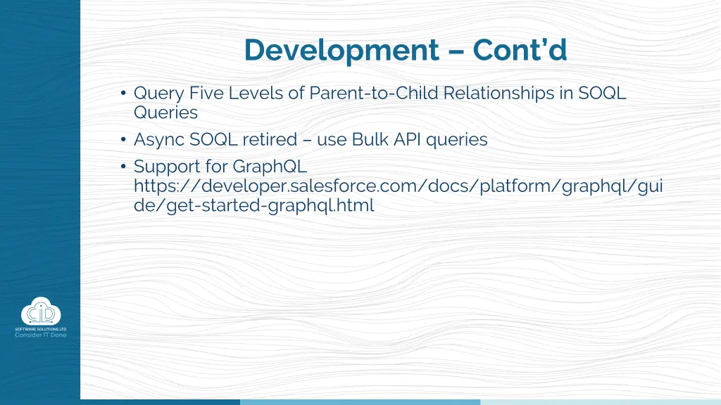 development cont d