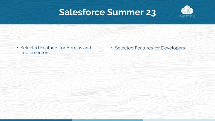 salesforce summer 23