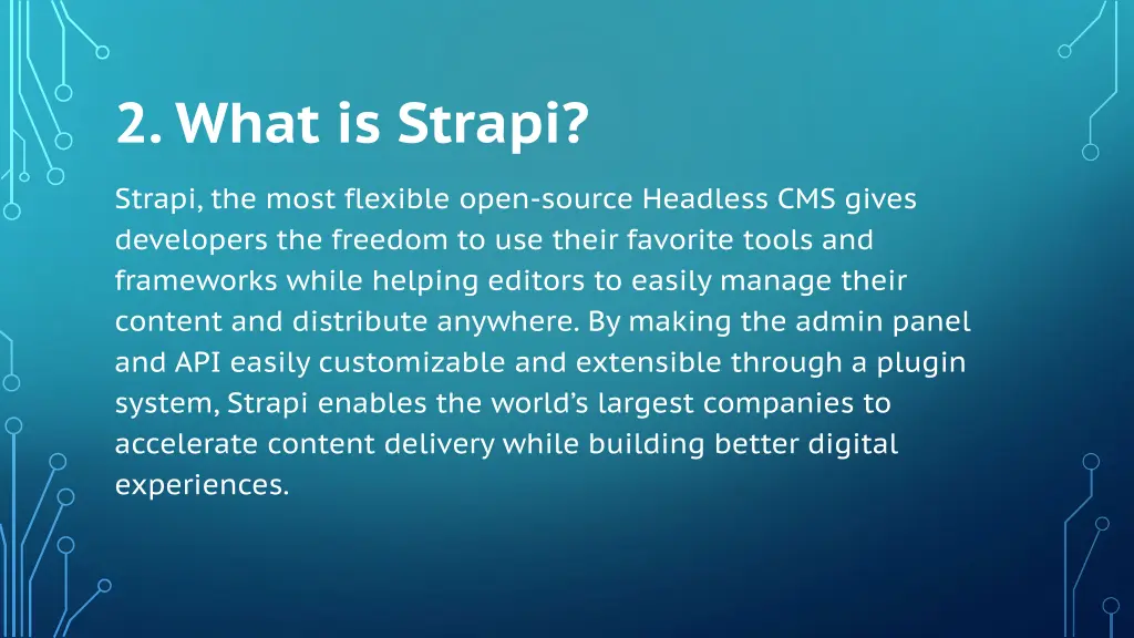 2 what is strapi