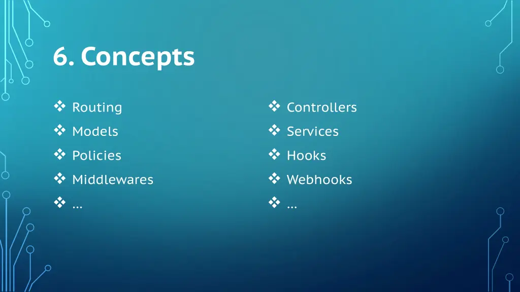 6 concepts