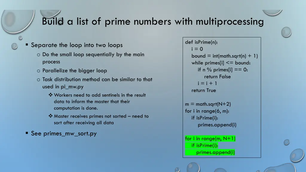 build a list of prime numbers with multiprocessing 2