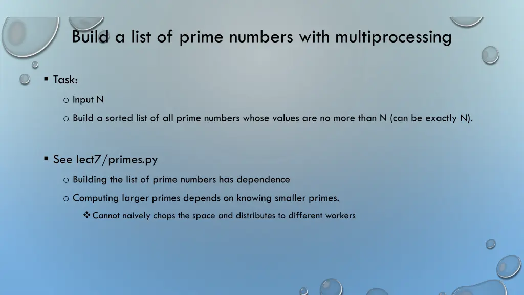 build a list of prime numbers with multiprocessing
