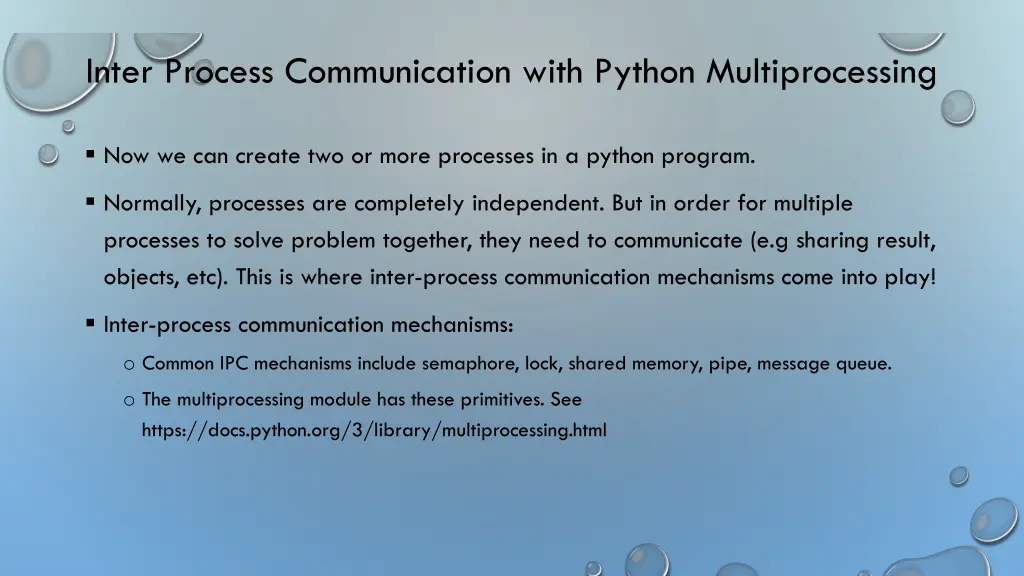 inter process communication with python
