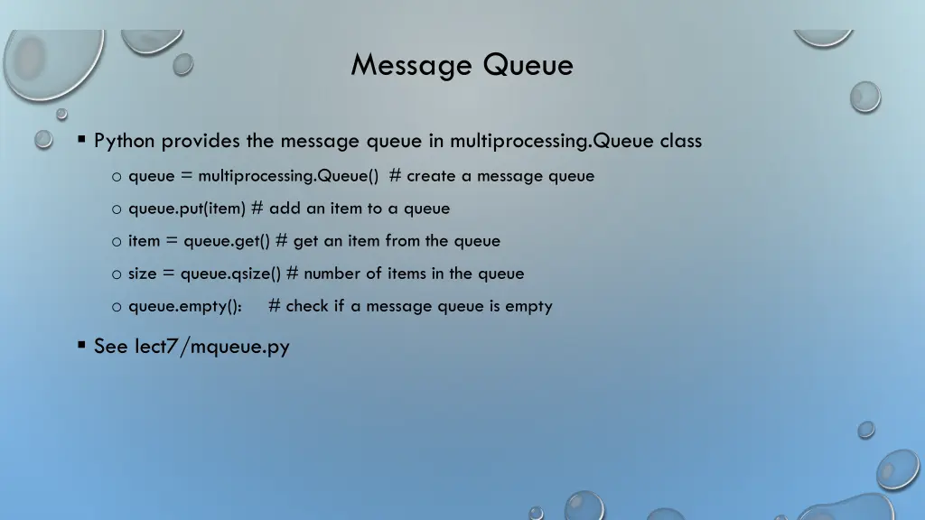 message queue