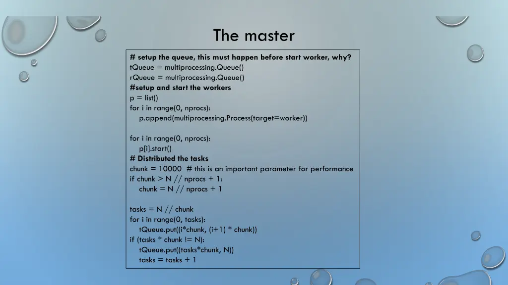 the master