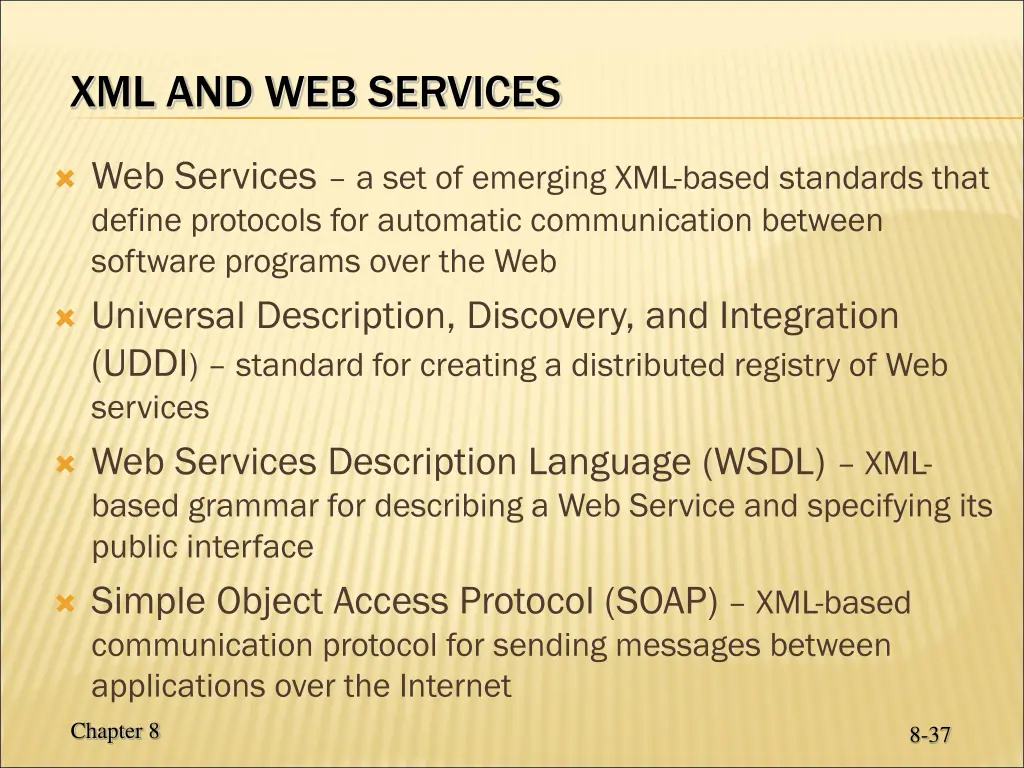 xml and web services