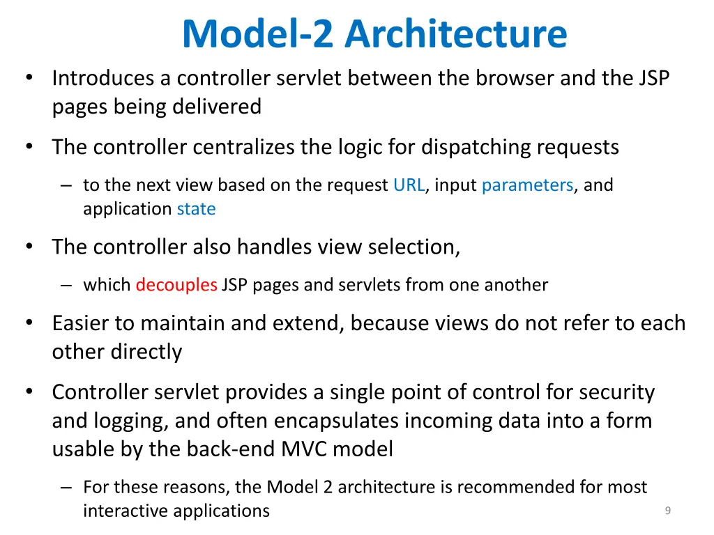 model 2 architecture introduces a controller