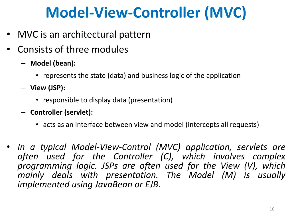 model view controller mvc