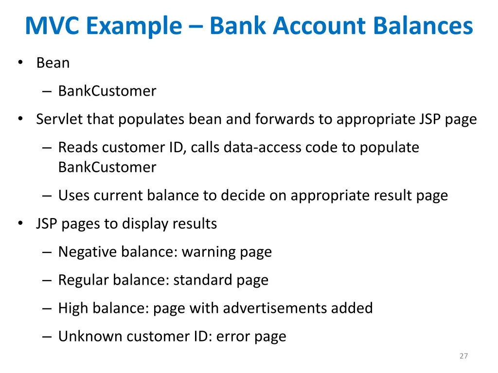 mvc example bank account balances