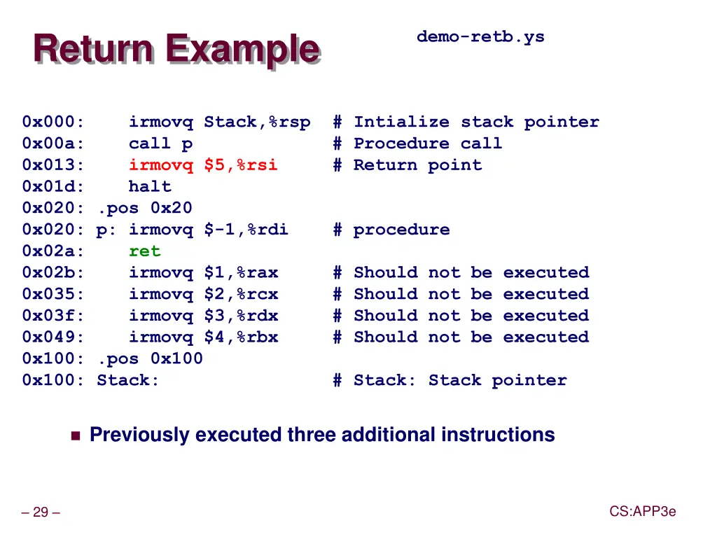return example
