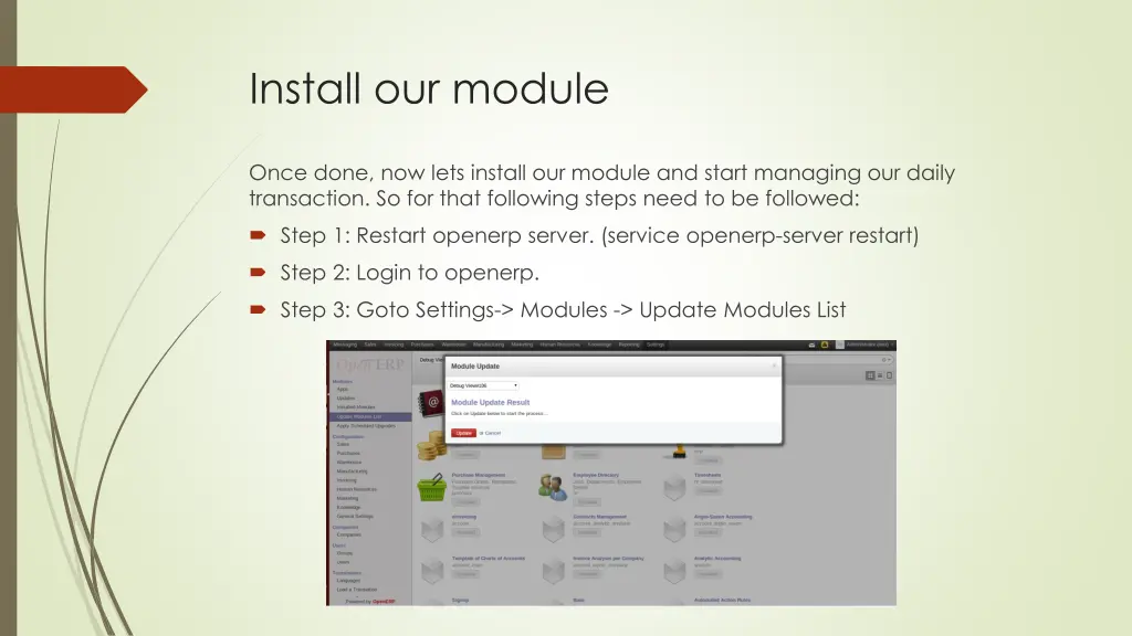 install our module