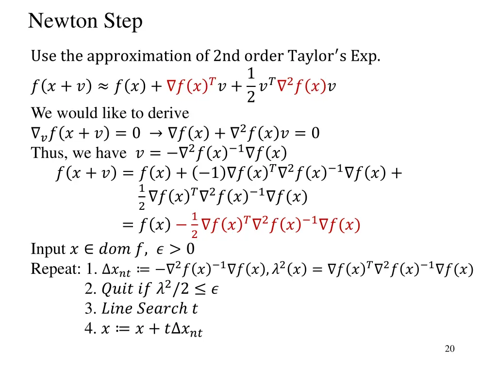 newton step