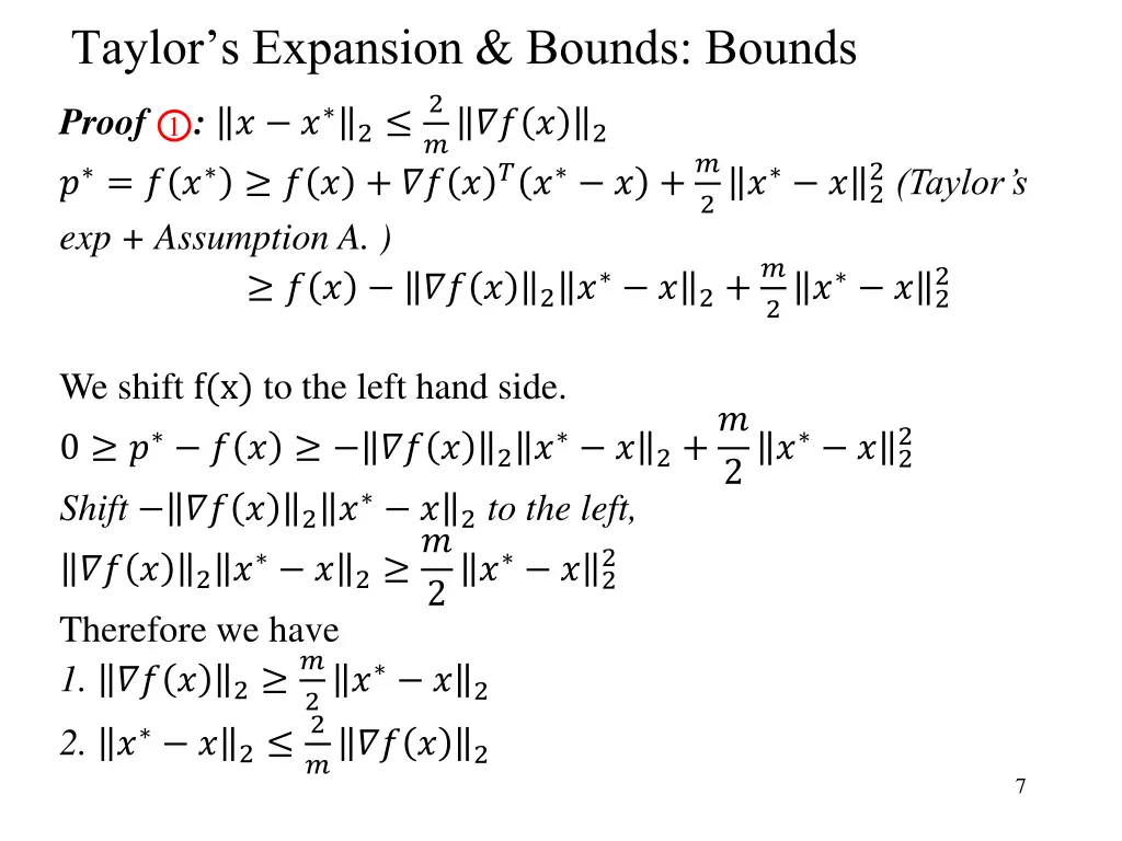 taylor s expansion bounds bounds 1