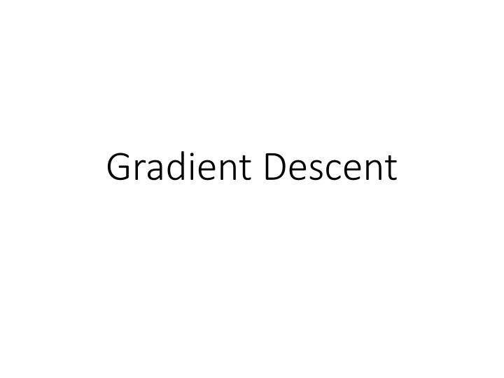 gradient descent