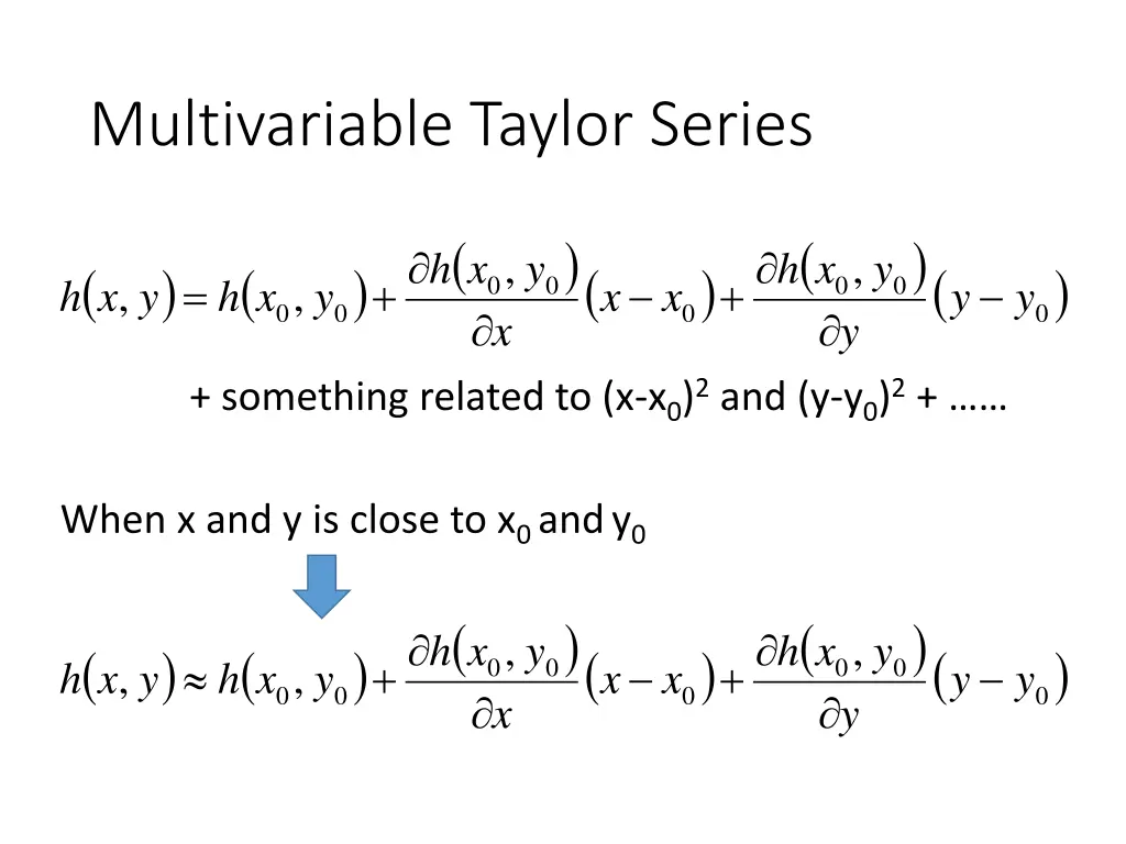 multivariable taylor series