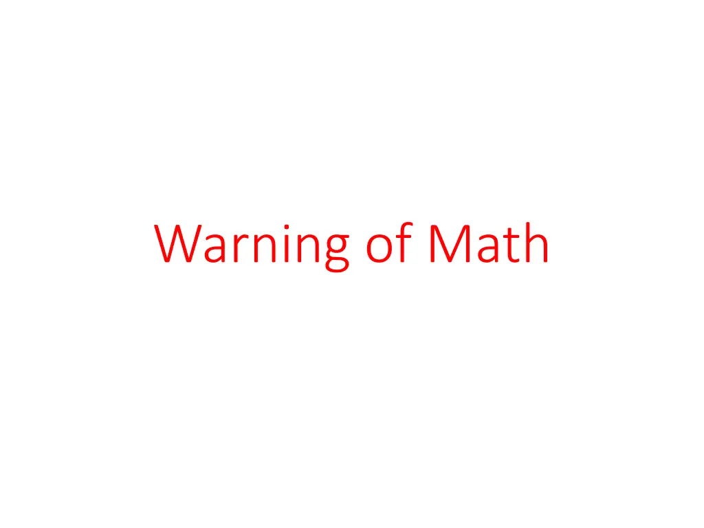 warning of math