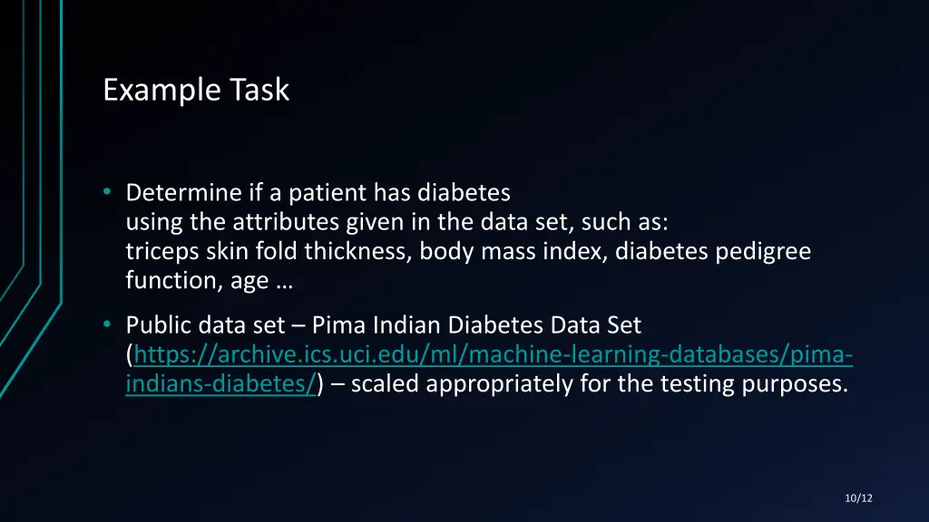 example task