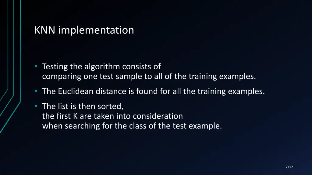 knn implementation 1