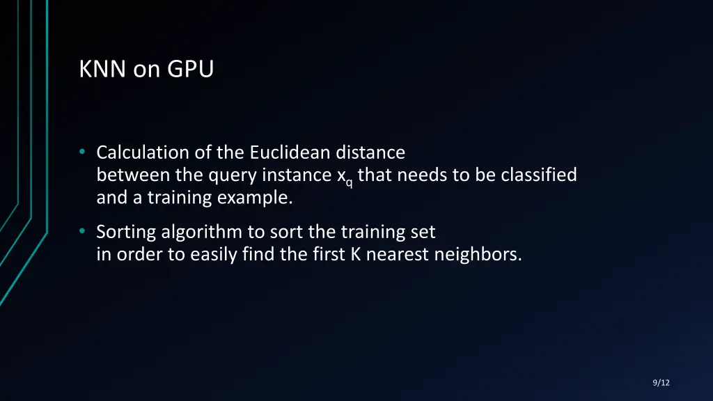 knn on gpu