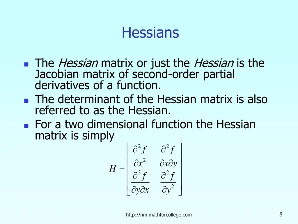 hessians