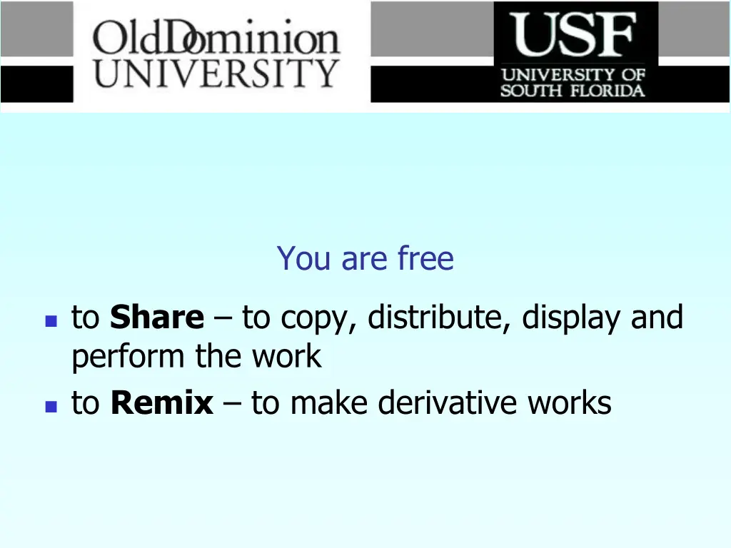 you are free 1