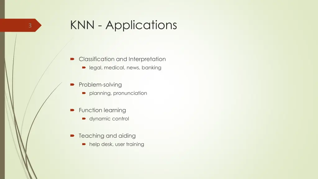 knn applications