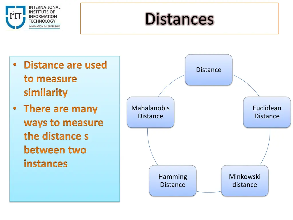 distances
