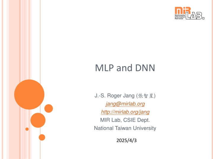 mlp and dnn