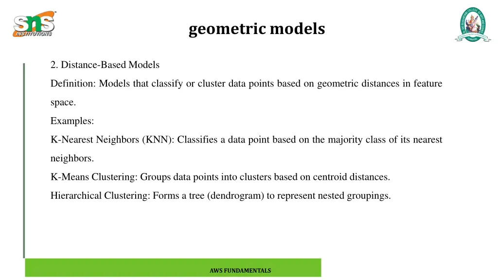 geometric models 2