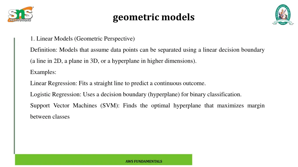 geometric models
