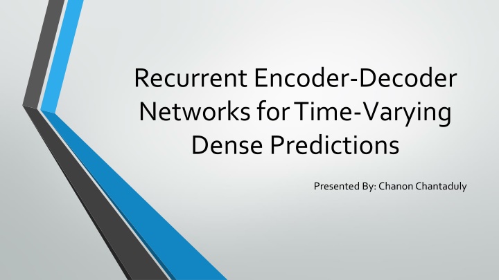 recurrent encoder decoder networks for time