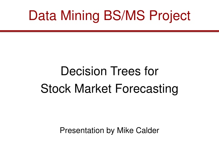 data mining bs ms project
