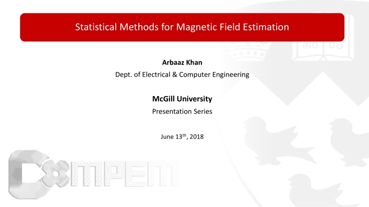 statistical methods for magnetic field estimation