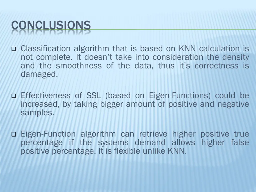 conclusions