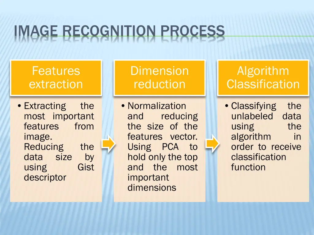 image recognition process