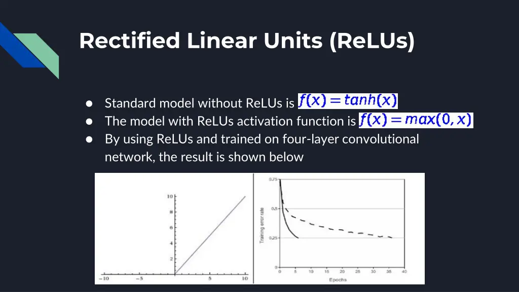rectified linear units relus