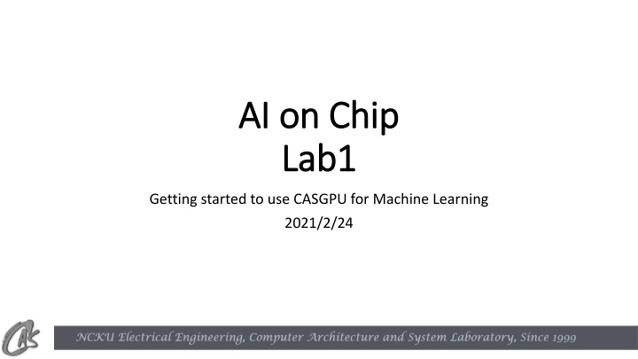ai on chip ai on chip lab1 lab1