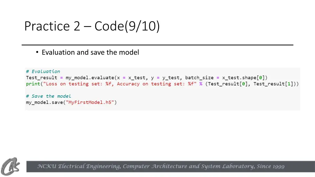 practice 2 code 9 10