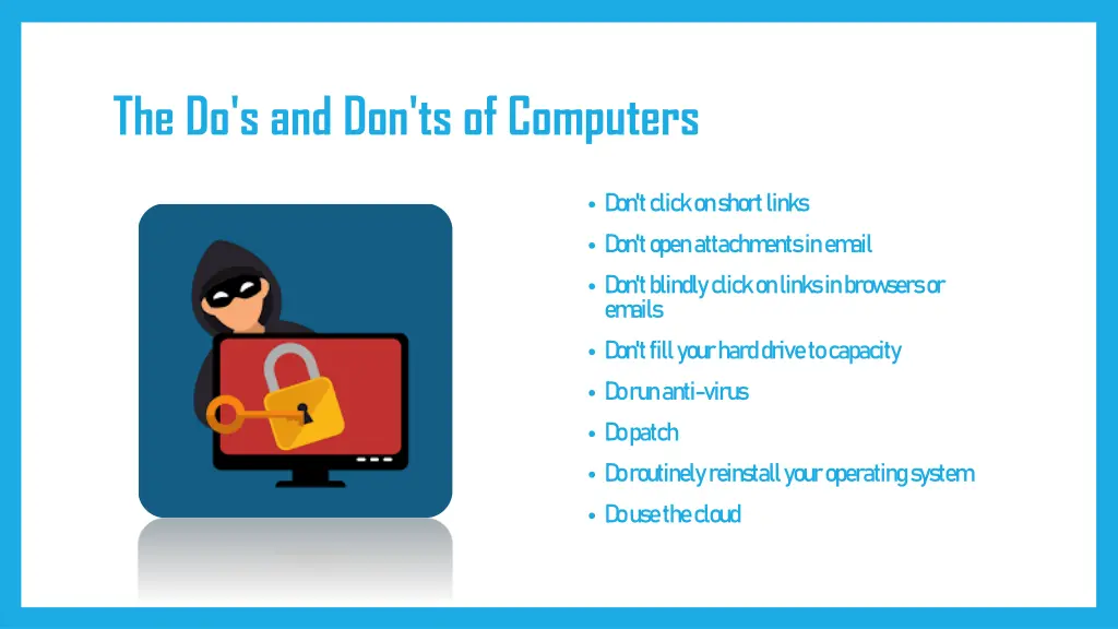 the do s and don ts of computers