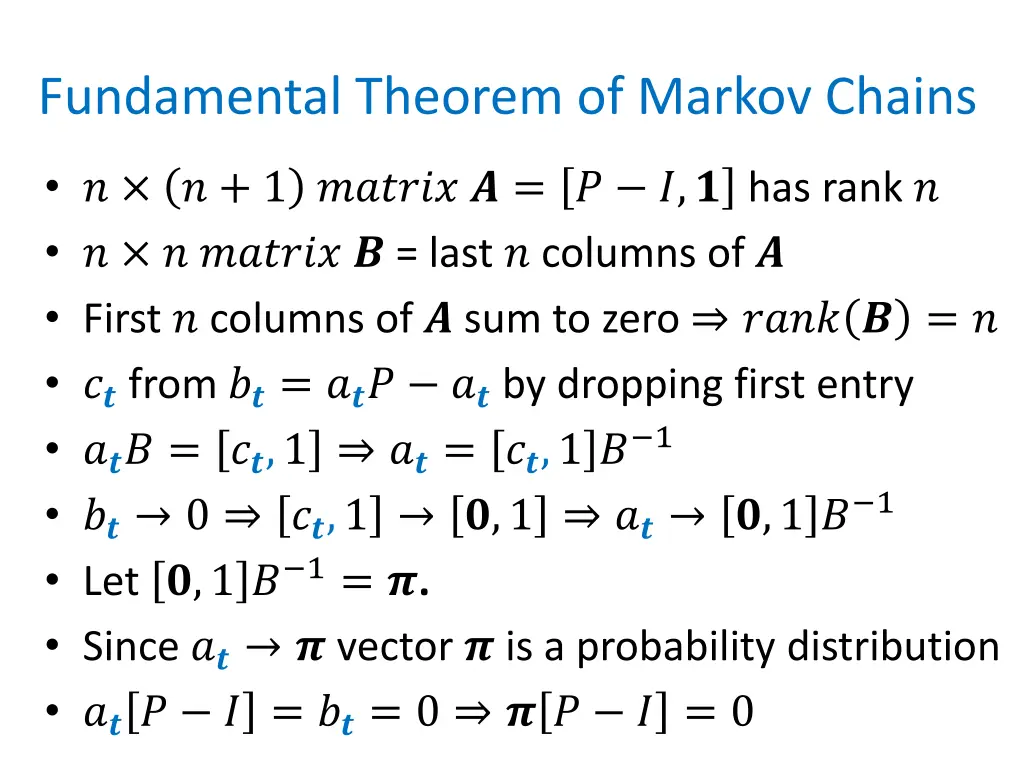 fundamental theorem of markov chains 1