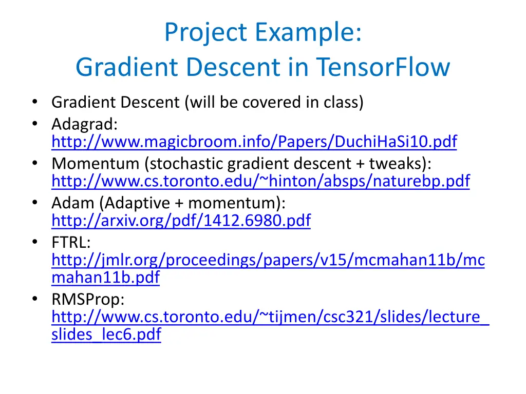 project example gradient descent in tensorflow