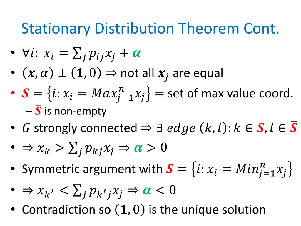 stationary distribution theorem cont
