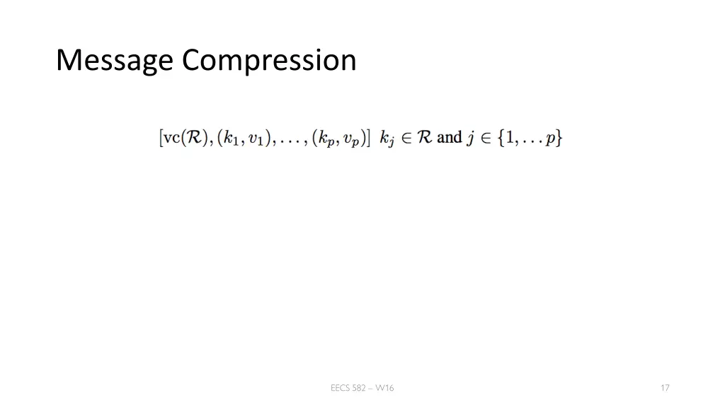 message compression